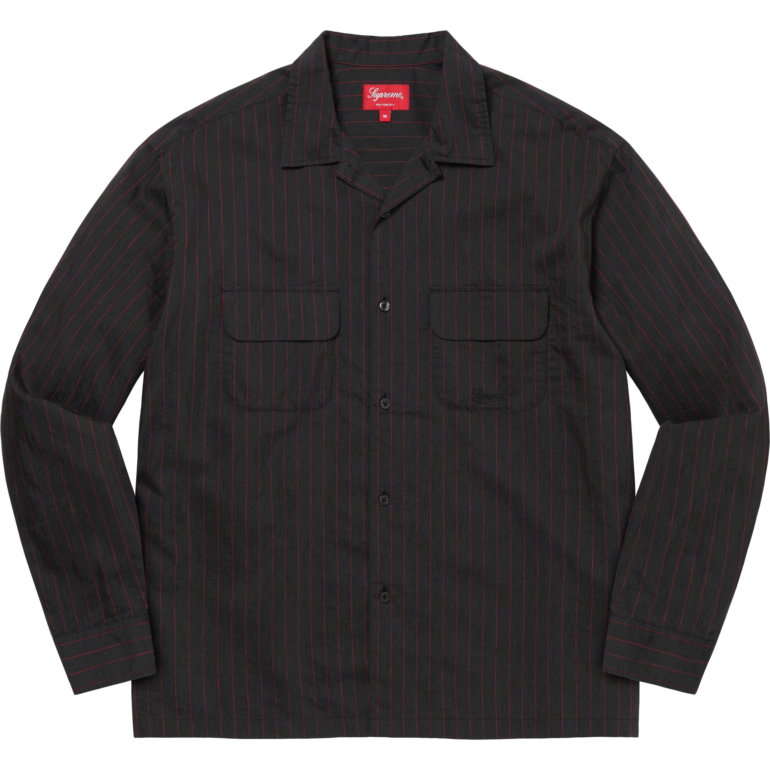 Pinstripe Linen Shirt view 4